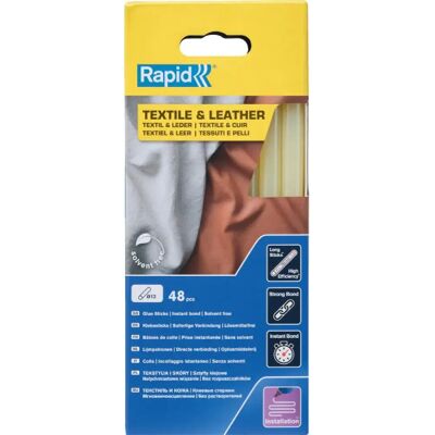 Rapid bâtons de colle textile/cuir - Jaune - Publicité Rapid bâtons de colle textile/cuir - Jaune - Publicité