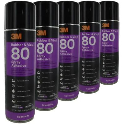 Pack de 5 aérosols 3M Scotch-Weld 80 Néoprène - 500 ml - Publicité Pack de 5 aérosols 3M Scotch-Weld 80 Néoprène - 500 ml - Publicité