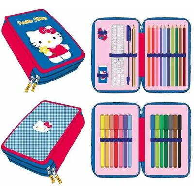 Pochette crayons Hello Kitty Bleu 12,5 x 19,5 x 4,5 cm - Publicité Pochette crayons Hello Kitty Bleu 12,5 x 19,5 x 4,5 cm - Publicité
