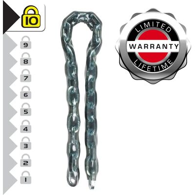 Master Lock 8019EURD Chaîne en acier cémenté, 100 cm x 1 cm - Publicité Master Lock 8019EURD Chaîne en acier cémenté, 100 cm x 1 cm - Publicité