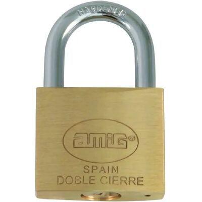 AMIG - Mod.1 - 20 mm - Laiton - Padlock - Publicité AMIG - Mod.1 - 20 mm - Laiton - Padlock - Publicité