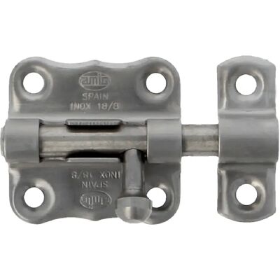 AMIG Targette 384 25 mm Acier inoxydable AISI 304 Mat - Publicité AMIG Targette 384 25 mm Acier inoxydable AISI 304 Mat - Publicité