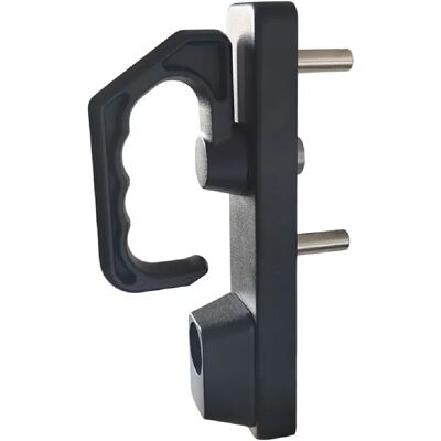 Poignée de porte intérieure Bricard Manoeuvre Noir pour serrure barre antipanique cylindre - Publicité Poignée de porte intérieure Bricard Manoeuvre Noir pour serrure barre antipanique cylindre - Publicité