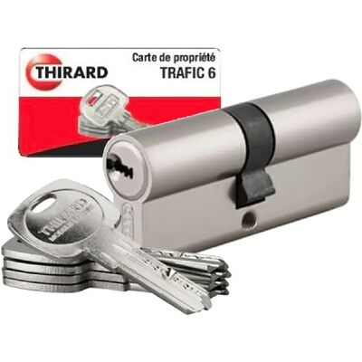 Thirard Lot de 5 cylindres s entrouvrant Traffic 6 pour serrure de porte haute sécurité 20 clés identiques - Publicité Thirard Lot de 5 cylindres s entrouvrant Traffic 6 pour serrure de porte haute sécurité 20 clés identiques - Publicité