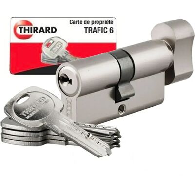 Thirard Lot de 3 cylindres s entrouvrant Trafic 6 pour serrure de porte haute sécurité 12 clés identiques - Publicité Thirard Lot de 3 cylindres s entrouvrant Trafic 6 pour serrure de porte haute sécurité 12 clés identiques - Publicité