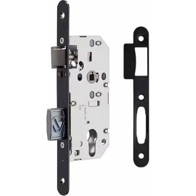 Bricard Serrure à encastrer Vachette porte d entrée à cylindre en acier galvanisé axe 40 mm réversible - Publicité Bricard Serrure à encastrer Vachette porte d entrée à cylindre en acier galvanisé axe 40 mm réversible - Publicité