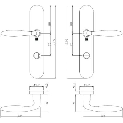 HERACLES - B-INOX-SP22V - Lockset - Publicité HERACLES - B-INOX-SP22V - Lockset - Publicité