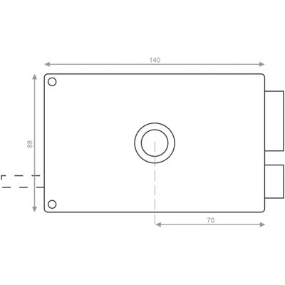 Serrure monopoint KESO 8000 horizontale tirage cylindre de 45 mm gauche HERACLES 120300 56 2AFB - Publicité Serrure monopoint KESO 8000 horizontale tirage cylindre de 45 mm gauche HERACLES 120300 56 2AFB - Publicité