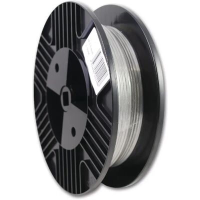 Câble acier galvanisé gainé PVC 7x7 diamètre 3 4mm âme métal cylindre de 50m CHAPUIS BC2 - Publicité Câble acier galvanisé gainé PVC 7x7 diamètre 3 4mm âme métal cylindre de 50m CHAPUIS BC2 - Publicité