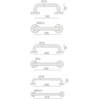 Barre tubulaire inox série BR12 19x200mm HERACLES B INOX BR12 - Publicité Barre tubulaire inox série BR12 19x200mm HERACLES B INOX BR12 - Publicité