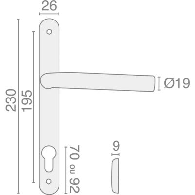 HERACLES - B-INOX-PE02 - AISI304 - creux - Ferrures - Publicité HERACLES - B-INOX-PE02 - AISI304 - creux - Ferrures - Publicité