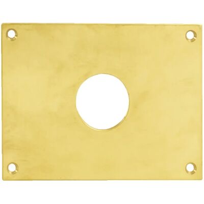 HERACLES - 251652-TR26 - 90 x 90 mm - Polished brass - Plaque - Publicité HERACLES - 251652-TR26 - 90 x 90 mm - Polished brass - Plaque - Publicité