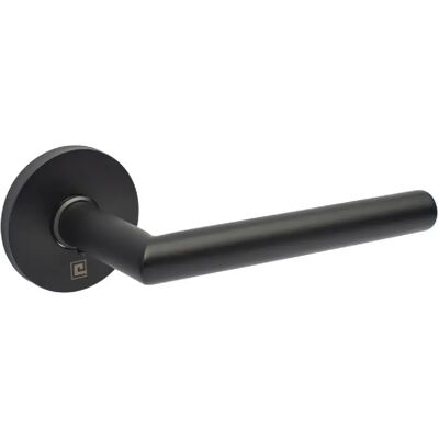 Béquille double sur rosace JADE slim noir mat bec de cane diamètre 16mm HERACLES B INOX SL01N - Publicité Béquille double sur rosace JADE slim noir mat bec de cane diamètre 16mm HERACLES B INOX SL01N - Publicité