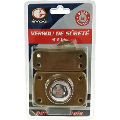 EVOE - Button Lock 70mm - 5-Pin - Nickel - Verrou - Publicité EVOE - Button Lock 70mm - 5-Pin - Nickel - Verrou - Publicité