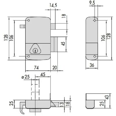 Serrure monopoint vertical tirage gauche cylindre de 40mm s entrouvrant BC1534 CISA 3005032000BC1534 - Publicité Serrure monopoint vertical tirage gauche cylindre de 40mm s entrouvrant BC1534 CISA 3005032000BC1534 - Publicité