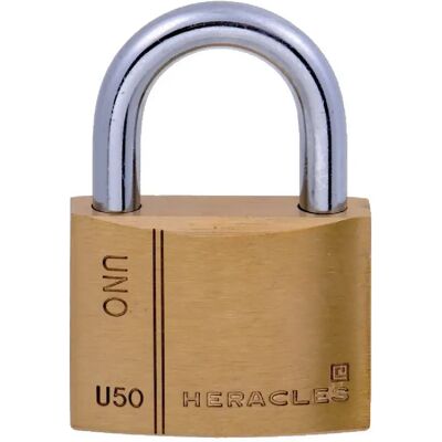 Cadenas laiton UNO 50mm sous blister HERACLES I CAD50 BS - Publicité Cadenas laiton UNO 50mm sous blister HERACLES I CAD50 BS - Publicité