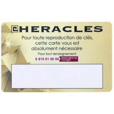 Mécanisme serrure Heracles 3 points en applique A2P1 gauche doré - Publicité Mécanisme serrure Heracles 3 points en applique A2P1 gauche doré - Publicité