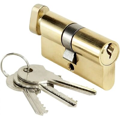 Cylindre de porte 30x30 mm Barillet de serrure à bouton BRICARD 3 clés - Publicité Cylindre de porte 30x30 mm Barillet de serrure à bouton BRICARD 3 clés - Publicité