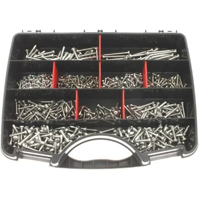 Ultima Cof156 Vis autoperceuses Inox A2 Tête cylindrique Pozidrive Coffret 660 pcs - Publicité Ultima Cof156 Vis autoperceuses Inox A2 Tête cylindrique Pozidrive Coffret 660 pcs - Publicité