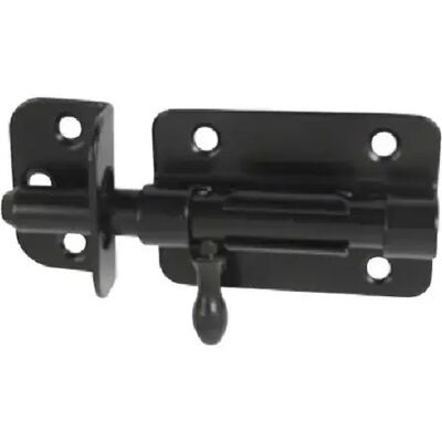 Jardinier Massard Verrou coulissant noir platine 1,2mm gâche Ø10mm 540104 - Publicité Jardinier Massard Verrou coulissant noir platine 1,2mm gâche Ø10mm 540104 - Publicité