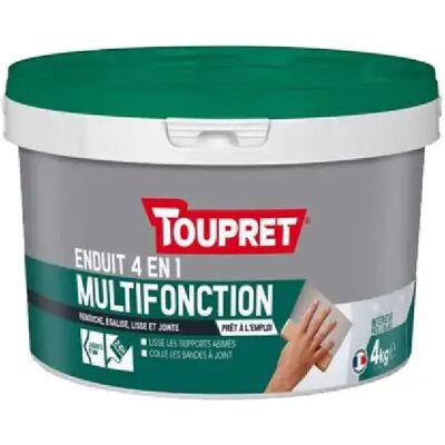 Toupret Mastic Multifonctions 4-en-1 - 4kg - Publicité Toupret Mastic Multifonctions 4-en-1 - 4kg - Publicité