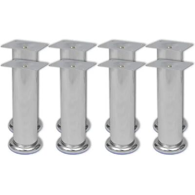 vidaXL Pieds de Canapé Chrome 8 pcs 180mm - Publicité vidaXL Pieds de Canapé Chrome 8 pcs 180mm - Publicité