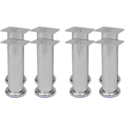 vidaXL Pieds de canapé 8 pcs Ronds Chrome 180 mm - Pieds de canapé - Publicité vidaXL Pieds de canapé 8 pcs Ronds Chrome 180 mm - Pieds de canapé - Publicité