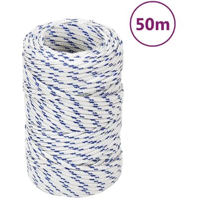 vidaXL Corde de bateau blanche 2 mm 50 m Polypropylène - Corde de bateau - Publicité vidaXL Corde de bateau blanche 2 mm 50 m Polypropylène - Corde de bateau - Publicité