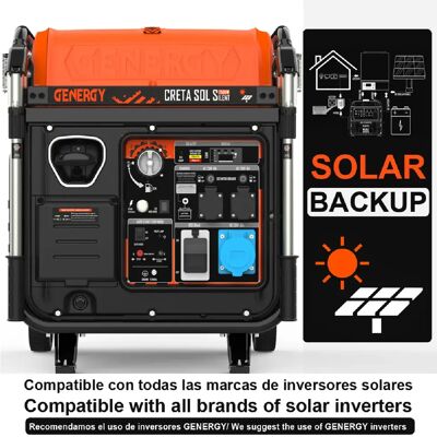 GENERGY Creta Silent 7500W - Générateur Inverter pour Énergie Photovoltaïque - Publicité GENERGY Creta Silent 7500W - Générateur Inverter pour Énergie Photovoltaïque - Publicité