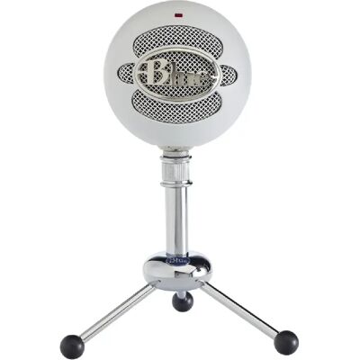 Blue Microphones Blue Snowball Microphone - Textured White - Publicité Blue Microphones Blue Snowball Microphone - Textured White - Publicité