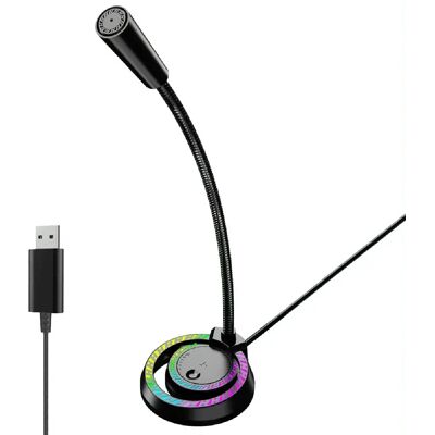Yonis Microphone USB Effet RGB - Multicolore - Publicité Yonis Microphone USB Effet RGB - Multicolore - Publicité