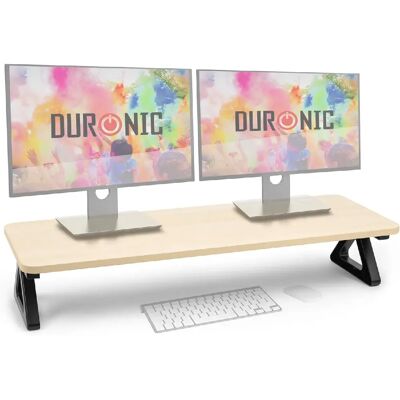 Duronic DM06-2 NL Support pour deux moniteurs en MDF 82 x 30 cm Rehausseur d'écran d'ordinateur portable LCD LED TV Pour 1 ou 2 écrans de 13,5cm Espace de travail ergonomique avec rangement - Publicité Duronic DM06-2 NL Support pour deux moniteurs en MDF 82 x 30 cm Rehausseur d'écran d'ordinateur portable LCD LED TV Pour 1 ou 2 écrans de 13,5cm Espace de travail ergonomique avec rangement - Publicité