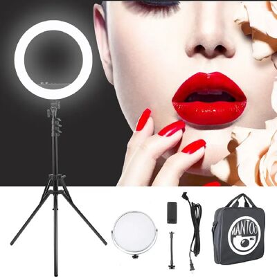 Yonis Ring Light LED 18 Pouces Réglable Compacte - Publicité Yonis Ring Light LED 18 Pouces Réglable Compacte - Publicité