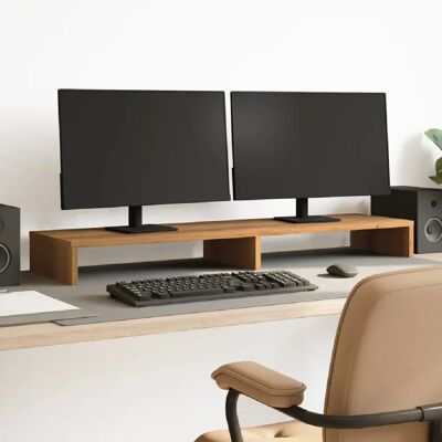 vidaXL Support Moniteur Chêne Artisanal - Publicité vidaXL Support Moniteur Chêne Artisanal - Publicité