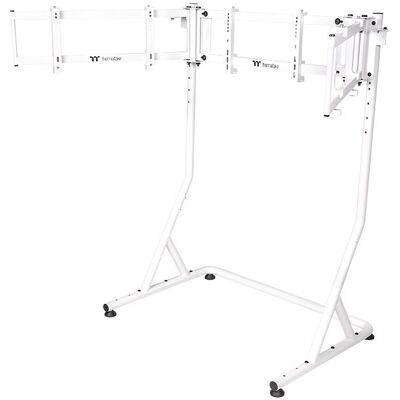 Thermaltake Triple Racing Monitor Stand Pro (Blanc) - Publicité Thermaltake Triple Racing Monitor Stand Pro (Blanc) - Publicité