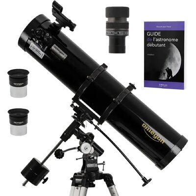 Kit Téléscope Omegon 130/920 - Monture Équatoriale, Zoom, Guide Débutant - Publicité Kit Téléscope Omegon 130/920 - Monture Équatoriale, Zoom, Guide Débutant - Publicité