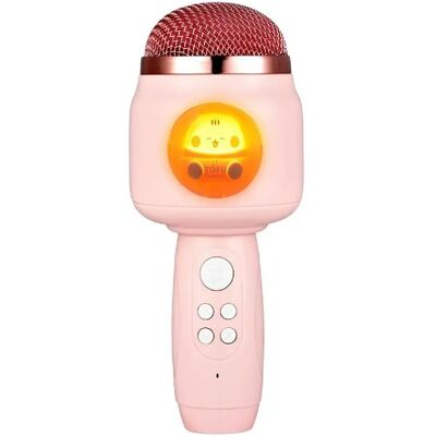 Yonis Microphone karaoke Bluetooth - Rose - Publicité Yonis Microphone karaoke Bluetooth - Rose - Publicité