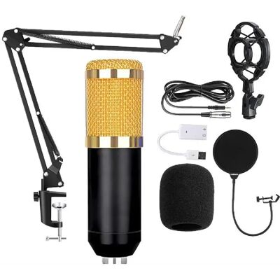 Yonis Microphone condensateur USB - Noir - Publicité Yonis Microphone condensateur USB - Noir - Publicité
