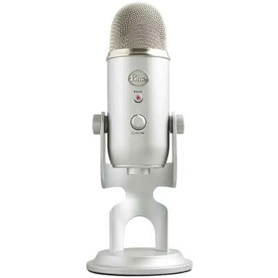 Yonis Microphone USB polyvalent - Argent - Publicité Yonis Microphone USB polyvalent - Argent - Publicité