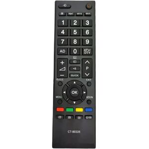 Générique Télécommande de remplacement pour Toshiba TV - CT-90326 - Publicité Générique Télécommande de remplacement pour Toshiba TV - CT-90326 - Publicité