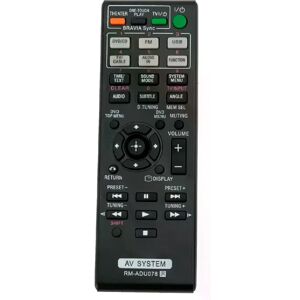 Générique Télécommande de remplacement RM-ADU078 pour Sony Home Cinéma - Publicité Générique Télécommande de remplacement RM-ADU078 pour Sony Home Cinéma - Publicité