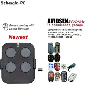 Générique Télécommande AVIDSEN - 433.92 MHz - Publicité Générique Télécommande AVIDSEN - 433.92 MHz - Publicité