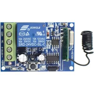 Générique Télécommande porte 12V/24V 1 canal 433 MHz - Publicité Générique Télécommande porte 12V/24V 1 canal 433 MHz - Publicité