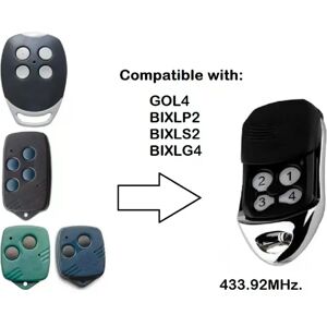 Générique Télécommande de garage BIXLS2 - 433 MHz - Publicité Générique Télécommande de garage BIXLS2 - 433 MHz - Publicité