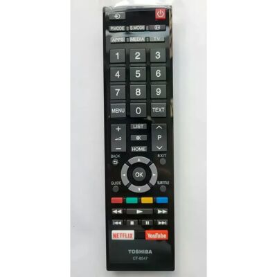 Générique Télécommande Toshiba Smart TV CT-8547 - Originale et fiable - Publicité Générique Télécommande Toshiba Smart TV CT-8547 - Originale et fiable - Publicité