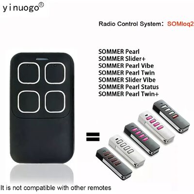 Générique SOMMER Pearl Télécommande - 868.8/868.95 MHz - Publicité Générique SOMMER Pearl Télécommande - 868.8/868.95 MHz - Publicité