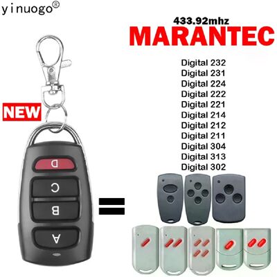 Générique Télécommande MARANTEC Numérique 433MHz - Publicité Générique Télécommande MARANTEC Numérique 433MHz - Publicité