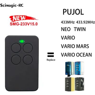 Générique Télécommande de garage compatible PUJOL MARTE 433.92MHz - Publicité Générique Télécommande de garage compatible PUJOL MARTE 433.92MHz - Publicité