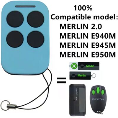 Générique Télécommande de Garage de Remplacement Merlin+ 433.92MHz - Publicité Générique Télécommande de Garage de Remplacement Merlin+ 433.92MHz - Publicité
