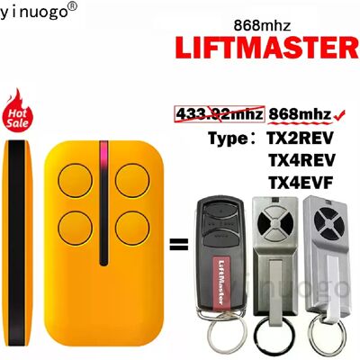 Générique Liftmaster Télécommande TX4REV 868 MHz - Publicité Générique Liftmaster Télécommande TX4REV 868 MHz - Publicité